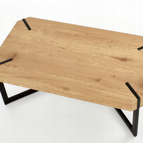 Halmar ława LAVIDA MDF fornir dąb złoty/czarny110x60 Halmar ława LAVIDA MDF fornir dąb złoty/czarny110x60