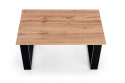 Halmar ława LIBRA dąb wota/czarny MDF fornir100x64 Halmar ława LIBRA dąb wota/czarny MDF fornir100x64