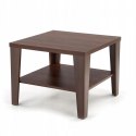 Halmar ława MANTA KWADRAT MDF laminowany ciemy orzech 70x70