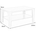 Halmar ława MANTA kolor biały, MDF laminat 110x65 Halmar ława MANTA kolor biały, MDF laminat 110x65