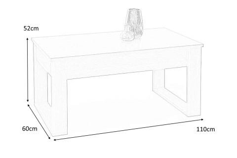 ŁAWA Z SZUFLADAMI PROSTOKĄTNA 110x60 NEA kolor DĄB SONOMA MDF OKLEINOWANY Halmar ŁAWA Z SZUFLADAMI PROSTOKĄTNA 110x60 NEA kolor DĄB SONOMA MDF OKLEINOWANY Halmar
