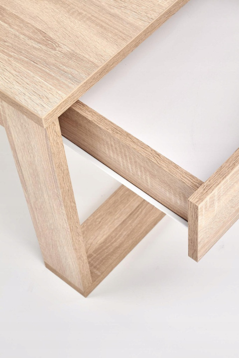 ŁAWA Z SZUFLADAMI PROSTOKĄTNA 110x60 NEA kolor DĄB SONOMA MDF OKLEINOWANY Halmar ŁAWA Z SZUFLADAMI PROSTOKĄTNA 110x60 NEA kolor DĄB SONOMA MDF OKLEINOWANY Halmar