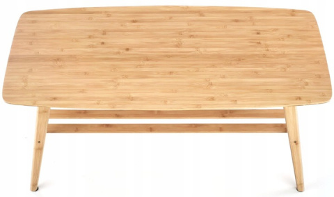 Halmar ława MENDOZA prostokątna z półką naturalny lite drewno bambusowe 120x60 Halmar ława MENDOZA prostokątna z półką naturalny lite drewno bambusowe 120x60