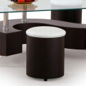 Halmar ława NINA/HU wenge MDF laminat, szkło 130x70 Halmar ława NINA/HU wenge MDF laminat, szkło 130x70