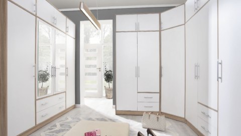NADSTAWKA DO SZAFY SMART NAROŻNA SRN4 Meblar - Dąb Sonoma / Biały Lux PŁYTA LAMINOWANA NADSTAWKA DO SZAFY SMART NAROŻNA SRN4 Meblar - Dąb Sonoma / Biały Lux PŁYTA LAMINOWANA