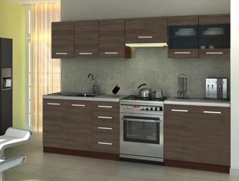 HALMAR KUCHNIA AMANDA 1 260 ZESTAW DĄB CHAMONIX, KOPUS WENGE, BLAT GRANIT HALMAR KUCHNIA AMANDA 1 260 ZESTAW DĄB CHAMONIX, KOPUS WENGE, BLAT GRANIT