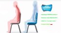 Entelo Perto Biały Antara 02 rozmiar 6 - Zdrowotne KRZESŁO dla kręgosłupa, ortopedyczne - fotel obrotowy do biurka dla dzieci