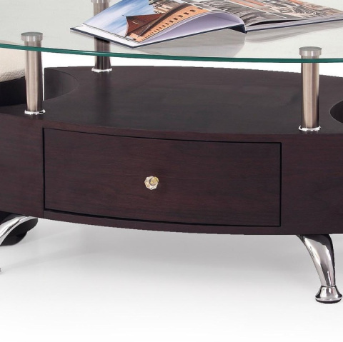 Halmar ława+2 pufy STELLA wenge-MDF laminat 120x65 Halmar ława+2 pufy STELLA wenge-MDF laminat 120x65