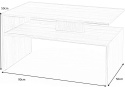 Halmar ława SIGMA kolor biały-MDF okleinowany 90x50 Halmar ława SIGMA kolor biały-MDF okleinowany 90x50