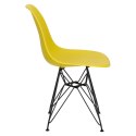 D2.DESIGN Krzesło P016 PP Black żółty D2.DESIGN Krzesło P016 PP Black żółty