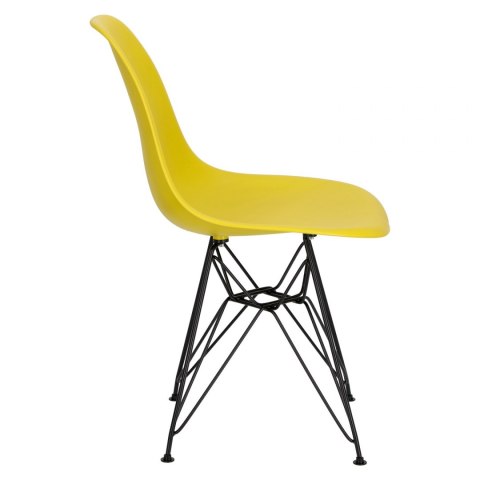 D2.DESIGN Krzesło P016 PP Black żółty D2.DESIGN Krzesło P016 PP Black żółty