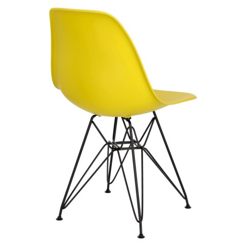 D2.DESIGN Krzesło P016 PP Black żółty D2.DESIGN Krzesło P016 PP Black żółty