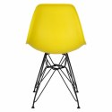 D2.DESIGN Krzesło P016 PP Black żółty D2.DESIGN Krzesło P016 PP Black żółty