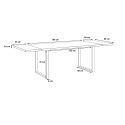 Forte TABLES TBLT483-C826 Stół nierozkładany+system wydłużający