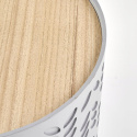 Halmar ława ALBA zestaw 2 z pojemnikiem MDF lakierowany lite drewno biały / popielaty fi39 i fi35 Halmar ława ALBA zestaw 2 z pojemnikiem MDF lakierowany lite drewno biały / popielaty fi39 i fi35