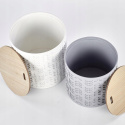 Halmar ława ALBA zestaw 2 z pojemnikiem MDF lakierowany lite drewno biały / popielaty fi39 i fi35 Halmar ława ALBA zestaw 2 z pojemnikiem MDF lakierowany lite drewno biały / popielaty fi39 i fi35