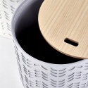 Halmar ława ALBA zestaw 2 z pojemnikiem MDF lakierowany lite drewno biały / popielaty fi39 i fi35 Halmar ława ALBA zestaw 2 z pojemnikiem MDF lakierowany lite drewno biały / popielaty fi39 i fi35