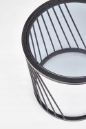 Halmar ława ANTILLA zestaw 2, stelaż stal malowana proszkowo czarny/ blat szkło dymiony fi50 i fi42 Halmar ława ANTILLA zestaw 2, stelaż stal malowana proszkowo czarny/ blat szkło dymiony fi50 i fi42