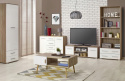 KOMODA LIMA KM-3 Halmar DĄB SONOMA / BIAŁA WYSOKI POŁYSK PŁYTA LAMINOWANA OBRZEŻA ABS KOMODA LIMA KM-3 Halmar DĄB SONOMA / BIAŁA WYSOKI POŁYSK PŁYTA LAMINOWANA OBRZEŻA ABS