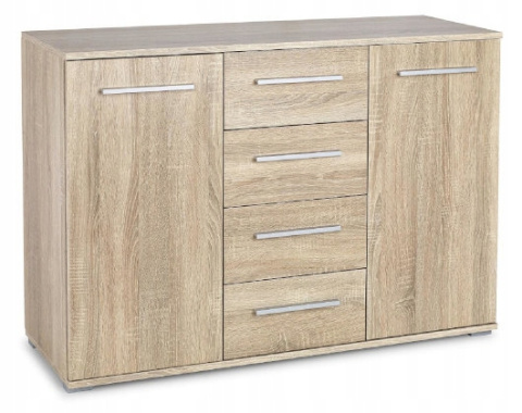 KOMODA Z SZUFLADAMI LIMA KM-4 Halmar DĄB SONOMA PŁYTA LAMINOWANA OBRZEŻA ABS DO SALONU SYPIALNI POKOJU KOMODA Z SZUFLADAMI LIMA KM-4 Halmar DĄB SONOMA PŁYTA LAMINOWANA OBRZEŻA ABS DO SALONU SYPIALNI POKOJU