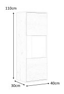 Halmar witryna NEST W-1 MDF fornir dąb lefkas/ czarny Halmar witryna NEST W-1 MDF fornir dąb lefkas/ czarny