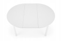 Halmar stół okrągły RINGO rozkładany biały 102-142x102 MDF okleinowany Halmar stół okrągły RINGO rozkładany biały 102-142x102 MDF okleinowany