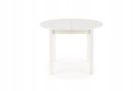 Halmar stół okrągły RINGO rozkładany biały 102-142x102 MDF okleinowany Halmar stół okrągły RINGO rozkładany biały 102-142x102 MDF okleinowany