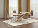Halmar stół rozkładany SANDOR dąb sonoma MDF lakier 160-220x90 stal nierdzewna do jadalni Halmar stół rozkładany SANDOR dąb sonoma MDF lakier 160-220x90 stal nierdzewna do jadalni