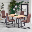 Halmar stół VENOM 160-210 MDF fornir+ABS Dąb wotan Halmar stół VENOM 160-210 MDF fornir+ABS Dąb wotan