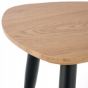 Halmar ława NICEA 2 zestaw 2 MDF okleinowany dąb złoty/ stal malowana proszkowo czarny60x60 Halmar ława NICEA 2 zestaw 2 MDF okleinowany dąb złoty/ stal malowana proszkowo czarny60x60