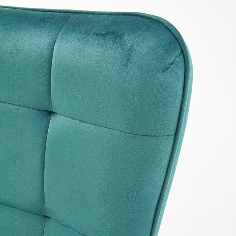 Halmar sofa kanapa tapicerowana CASTEL 2XL velvet ciemny zielony/ nogi złoty stal chromowana Halmar sofa kanapa tapicerowana CASTEL 2XL velvet ciemny zielony/ nogi złoty stal chromowana