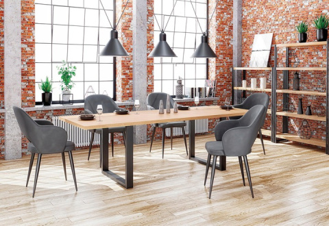 Halmar stół RADUS 120x78 drewno lite - dębowe kolor: dąb naturalny Halmar stół RADUS 120x78 drewno lite - dębowe kolor: dąb naturalny