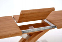 STÓŁ ROZKŁADANY PROSTOKĄTNY SANDOR Halmar MDF LAMINOWANY DĄB ZŁOTY 160-220x90 STAL NIERDZEWNA DO JADALNI STÓŁ ROZKŁADANY PROSTOKĄTNY SANDOR Halmar MDF LAMINOWANY DĄB ZŁOTY 160-220x90 STAL NIERDZEWNA DO JADALNI