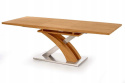 STÓŁ ROZKŁADANY PROSTOKĄTNY SANDOR Halmar MDF LAMINOWANY DĄB ZŁOTY 160-220x90 STAL NIERDZEWNA DO JADALNI STÓŁ ROZKŁADANY PROSTOKĄTNY SANDOR Halmar MDF LAMINOWANY DĄB ZŁOTY 160-220x90 STAL NIERDZEWNA DO JADALNI