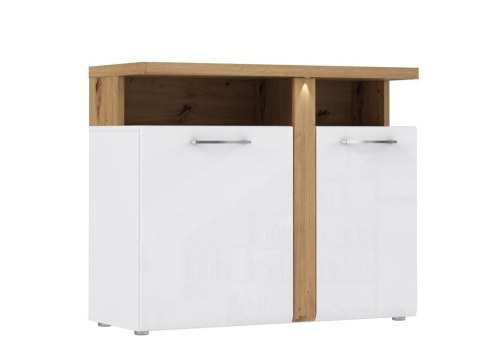Meble Forte TULUZA TUZK221B-C843 Komoda Biały/Dąb Artisan Meble Forte TULUZA TUZK221B-C843 Komoda Biały/Dąb Artisan