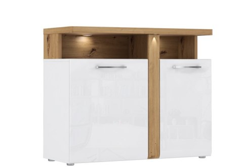 Meble Forte TULUZA TUZK221B-C843 Komoda Biały/Dąb Artisan Meble Forte TULUZA TUZK221B-C843 Komoda Biały/Dąb Artisan