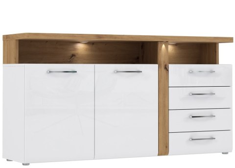 Meble Forte TULUZA TUZK231B-C843 Komoda Biały/Dąb Artisan Meble Forte TULUZA TUZK231B-C843 Komoda Biały/Dąb Artisan