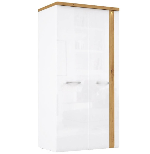 Meble Forte TULUZA TUZS821B-C843 Szafa ubraniowa Biały/Dąb Artisan Meble Forte TULUZA TUZS821B-C843 Szafa ubraniowa Biały/Dąb Artisan