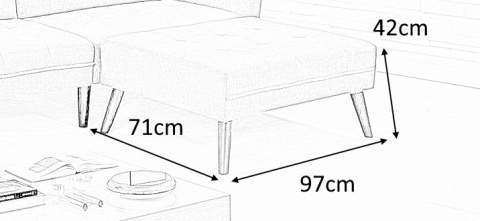 Halmar sofa kanapa CORNER rozkładana z funkcją narożnika popiel Halmar sofa kanapa CORNER rozkładana z funkcją narożnika popiel