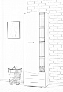 REGAŁ ZAMKNIĘTY Z SZUFLADAMI LIMA REG1 Halmar DĄB SONOMA PŁYTA LAMINOWANA OBRZEŻA ABS REGAŁ ZAMKNIĘTY Z SZUFLADAMI LIMA REG1 Halmar DĄB SONOMA PŁYTA LAMINOWANA OBRZEŻA ABS