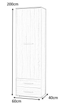 REGAŁ ZAMKNIĘTY Z SZUFLADAMI LIMA REG1 Halmar DĄB SONOMA PŁYTA LAMINOWANA OBRZEŻA ABS REGAŁ ZAMKNIĘTY Z SZUFLADAMI LIMA REG1 Halmar DĄB SONOMA PŁYTA LAMINOWANA OBRZEŻA ABS