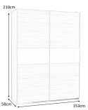 Halmar szafa LIMA S1 dąb sonoma/biały, MDF laminat Halmar szafa LIMA S1 dąb sonoma/biały, MDF laminat