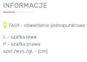 PÓŁKA WISZĄCA ZAMYKANA MEBLE MŁODZIEŻOWE SIGMA System SI13 Meblar - Beton / Biały Lux / Dąb PŁYTA LAMINOWANA OBRZEŻA ABS