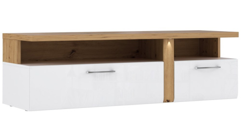 Meble Forte TULUZA TUZT121B-C843 Szafka RTV Biały/Dąb Artisan Meble Forte TULUZA TUZT121B-C843 Szafka RTV Biały/Dąb Artisan