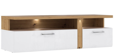 Meble Forte TULUZA TUZT121B-C843 Szafka RTV Biały/Dąb Artisan Meble Forte TULUZA TUZT121B-C843 Szafka RTV Biały/Dąb Artisan