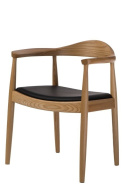 KRZESŁO Z PODŁOKIETNIKAMI President drewniane NATURALNY siedzisko EKOSKÓRA D2.DESIGN KRZESŁO Z PODŁOKIETNIKAMI President drewniane NATURALNY siedzisko EKOSKÓRA D2.DESIGN