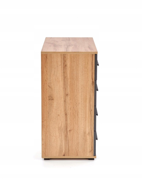 Halmar komoda LIMA KM-2 dąb wotan / popielaty, płyta meblowa laminowana obrzeża ABS 77x40 Halmar komoda LIMA KM-2 dąb wotan / popielaty, płyta meblowa laminowana obrzeża ABS 77x40