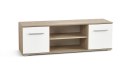 SZAFKA STOJĄCA RTV LIMA RTV1 Halmar DĄB SONOMA / BIAŁY MDF laminowany połysk, obrzeża ABS 137x40 SZAFKA STOJĄCA RTV LIMA RTV1 Halmar DĄB SONOMA / BIAŁY MDF laminowany połysk, obrzeża ABS 137x40