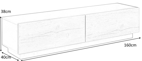 Halmar LIVO RTV 160 stojąca korpus antracyt, front dąb votan 160x40 Halmar LIVO RTV 160 stojąca korpus antracyt, front dąb votan 160x40