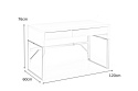 BIURKO Z SZUFLADAMI B32 Halmar MDF lakierowany WYSOKI POŁYSK BIAŁE / STAL NIERDZEWNA 2 szuflady 120x60 BIURKO Z SZUFLADAMI B32 Halmar MDF lakierowany WYSOKI POŁYSK BIAŁE / STAL NIERDZEWNA 2 szuflady 120x60